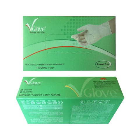 Găng tay latex vglove không bột